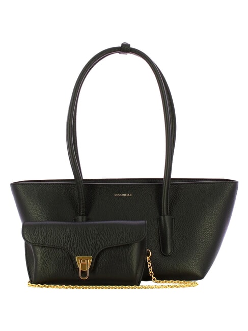 DOUBLE BEAT Sacoche avec pochette Noir - Sacs pour Femme