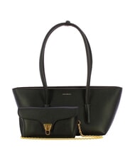 COCCINELLE DOUBLE BEAT Sacoche avec pochette Noir - Sacs pour Femme - 4