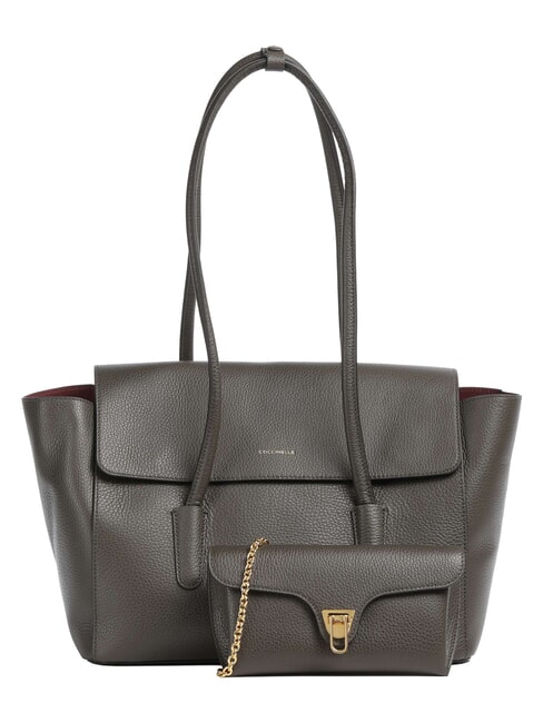 DOUBLE BEAT Sac &agrave; bandouli&egrave;re boue - Sacs pour Femme