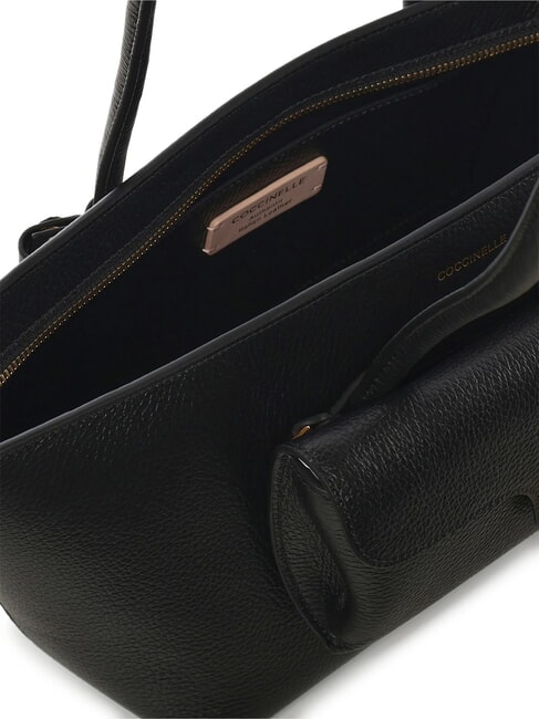 DOUBLE BEAT Sacoche avec pochette Noir - Sacs pour Femme