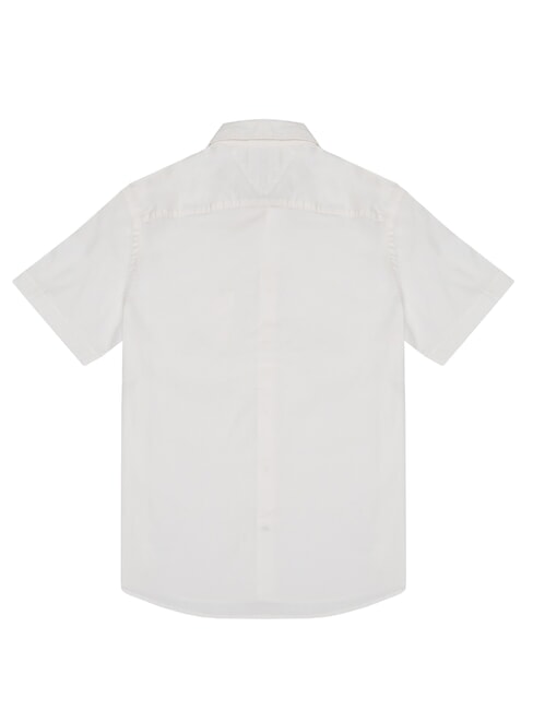 TH CASUAL chemise &agrave; manches courtes blanc classique - Chemises pour hommes