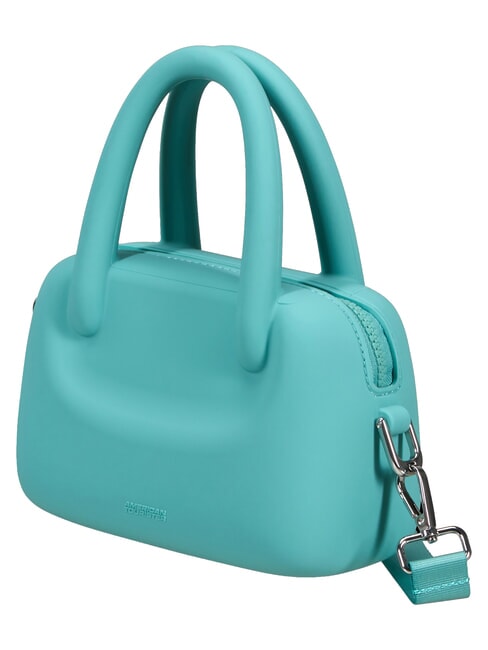 JELLYPOP Mini sac en silicone, avec bandouli&egrave;re turquoise poussi&eacute;reux - Accessoires Voyage