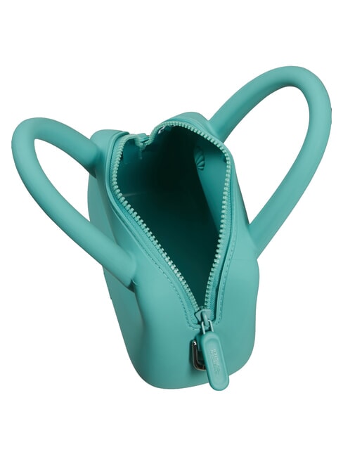 JELLYPOP Mini sac en silicone, avec bandouli&egrave;re turquoise poussi&eacute;reux - Accessoires Voyage