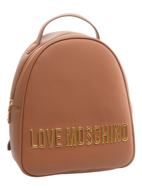 BOLD LOVE Petit sac &agrave; dos avec logo en relief ch&acirc;taigne - Sacs pour Femme