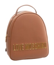 LOVE MOSCHINO BOLD LOVE Petit sac &agrave; dos avec logo en relief ch&acirc;taigne - Sacs pour Femme - 4