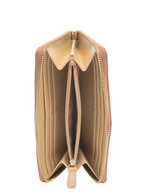 BOLD LOVE Portefeuille Zip Around ch&acirc;taigne - Portefeuilles Femme