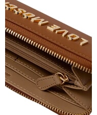 LOVE MOSCHINO BOLD LOVE Portefeuille Zip Around ch&acirc;taigne - Portefeuilles Femme - 3