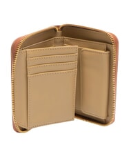 LOVE MOSCHINO EMBOSSED petit portefeuille zipp&eacute; ch&acirc;taigne - Portefeuilles Femme - 4