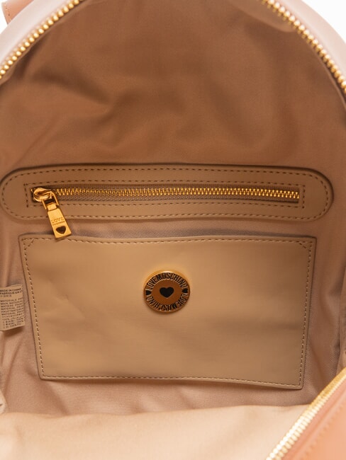 BOLD LOVE Sac &agrave; dos avec logo en relief ch&acirc;taigne - Sacs pour Femme