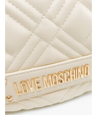 LOVE MOSCHINO QUILTED sac bandouli&egrave;re Ivoire - Sacs pour Femme - 3