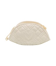 LOVE MOSCHINO QUILTED sac bandouli&egrave;re Ivoire - Sacs pour Femme - 4