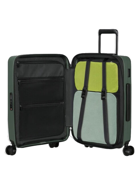 RESTACKD valise &agrave; roulettes, bagage &agrave; main extensible sauge - Valises cabine