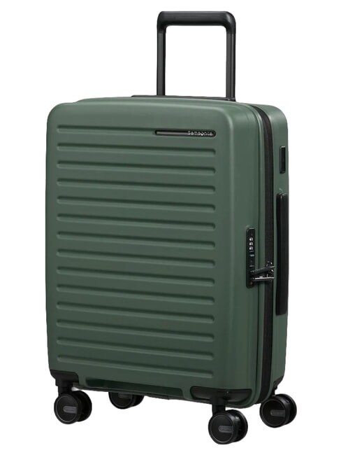 RESTACKD valise &agrave; roulettes, bagage &agrave; main extensible sauge - Valises cabine
