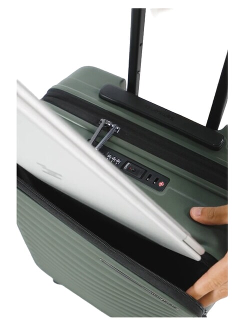 RESTACKD valise &agrave; roulettes, bagage &agrave; main extensible sauge - Valises cabine