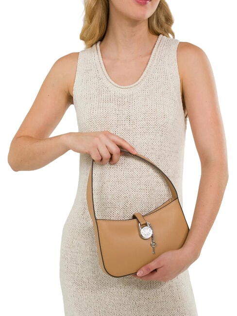 LYRA Mini sac bandouli&egrave;re en cuir brun - Sacs pour Femme