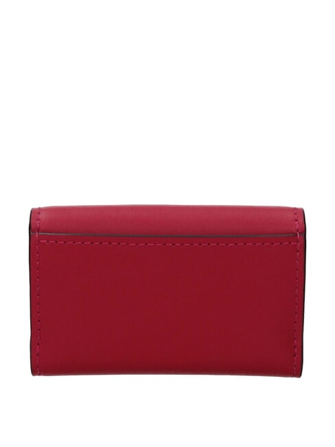 LYRA Grand portefeuille en cuir framboise noire - Portefeuilles Femme