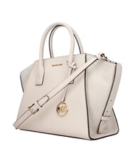 MICHAEL KORS AVRIL Sac &agrave; main en cuir, avec bandouli&egrave;re cr&egrave;me l&eacute;g&egrave;re - Sacs pour Femme - 3