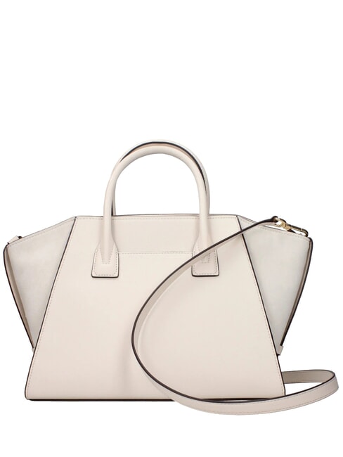 AVRIL Sac &agrave; main en cuir, avec bandouli&egrave;re cr&egrave;me l&eacute;g&egrave;re - Sacs pour Femme