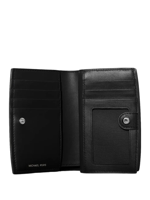 MD ZA portefeuille en cuir noir - Portefeuilles Femme