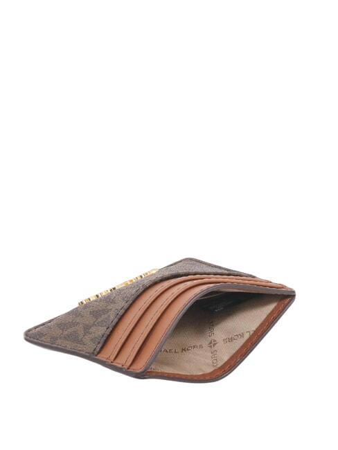 JET SET LOGO Porte-carte plat brun - Portefeuilles Femme