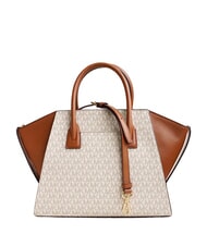 MICHAEL KORS LOGO Sac &agrave; main avec bandouli&egrave;re vanille - Sacs pour Femme - 4