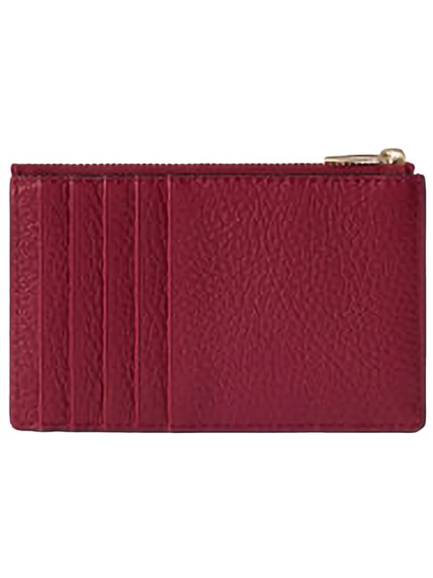 CAMELIA Portefeuille plat en cuir CERISE d - Portefeuilles Femme