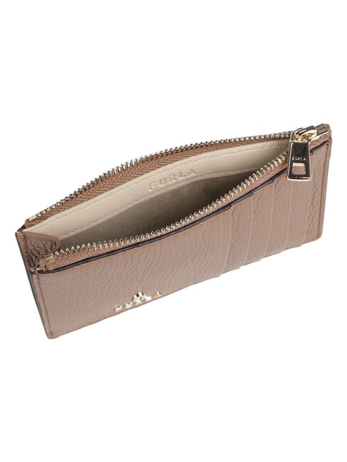 CAMELIA Portefeuille plat en cuir caramel au beurre - Portefeuilles Femme