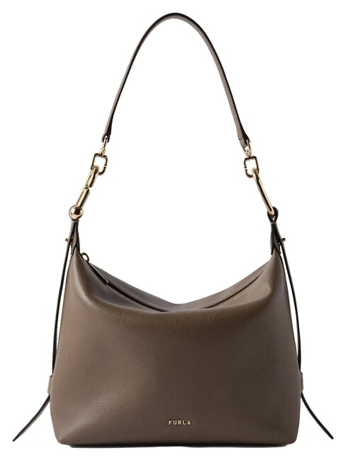 TONIE Petit sac en cuir avec bandouli&egrave;re gris boueux - Sacs pour Femme