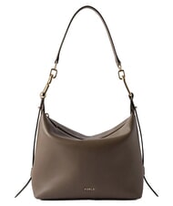 FURLA TONIE Petit sac en cuir avec bandouli&egrave;re gris boueux - Sacs pour Femme - 2