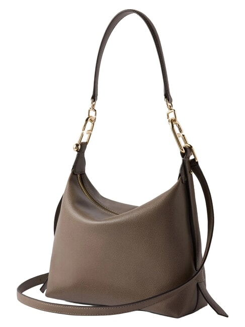 TONIE Petit sac en cuir avec bandouli&egrave;re gris boueux - Sacs pour Femme