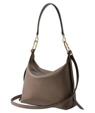 FURLA TONIE Petit sac en cuir avec bandouli&egrave;re gris boueux - Sacs pour Femme - 3