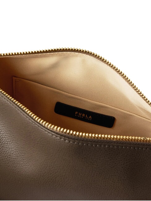 TONIE Petit sac en cuir avec bandouli&egrave;re gris boueux - Sacs pour Femme