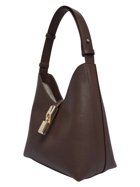 GOCCIA Sac bandouli&egrave;re en cuir chocolat - Sacs pour Femme