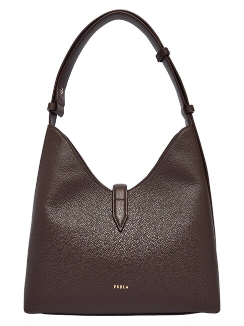 GOCCIA Sac bandouli&egrave;re en cuir chocolat - Sacs pour Femme