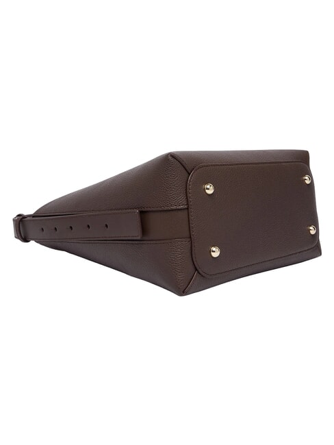 GOCCIA Sac bandouli&egrave;re en cuir chocolat - Sacs pour Femme