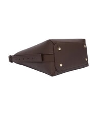 FURLA GOCCIA Sac bandouli&egrave;re en cuir chocolat - Sacs pour Femme - 4