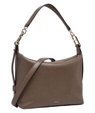 FURLA TONIE Sac bandouli&egrave;re en cuir avec bandouli&egrave;re gris boueux - Sacs pour Femme - 3
