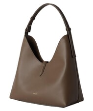 FURLA GOCCIA Sac bandouli&egrave;re en cuir gris boueux - Sacs pour Femme - 2
