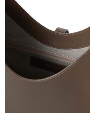 FURLA GOCCIA Sac bandouli&egrave;re en cuir gris boueux - Sacs pour Femme - 3