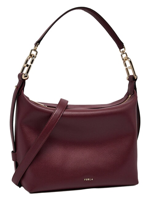 TONIE Sac bandouli&egrave;re en cuir avec bandouli&egrave;re pomme rouge - Sacs pour Femme