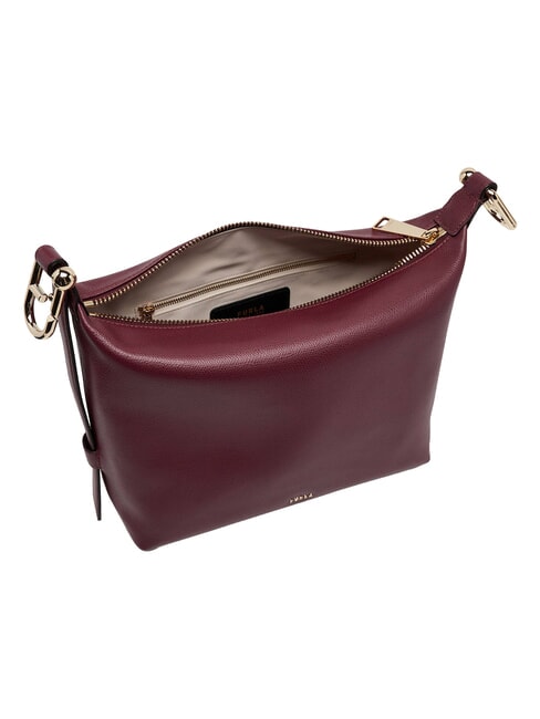 TONIE Sac bandouli&egrave;re en cuir avec bandouli&egrave;re pomme rouge - Sacs pour Femme