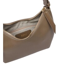 FURLA GOCCIA Sac bandouli&egrave;re en cuir martel&eacute; gris boueux - Sacs pour Femme - 5