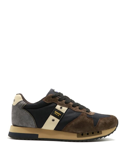 QUEENS  Baskets pour hommes marine/marron - Chaussures Homme