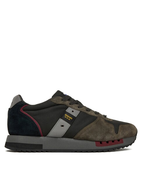 QUEENS  Baskets pour hommes noir/militaire - Chaussures Homme