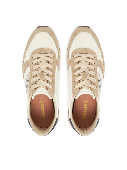 MILLEN  Baskets pour femmes cr&egrave;me/mauve - Chaussures Femme