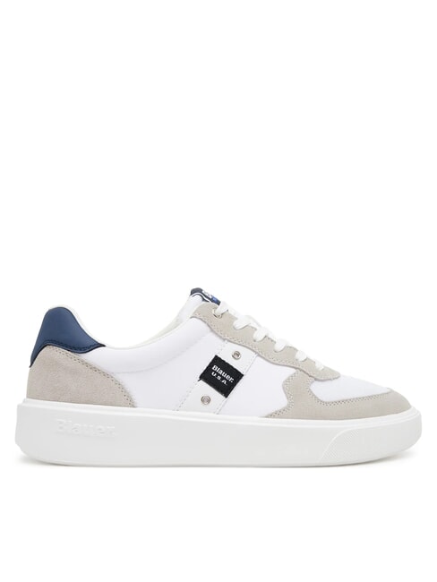 BUCK Baskets blanc/bleu marine - Chaussures Homme