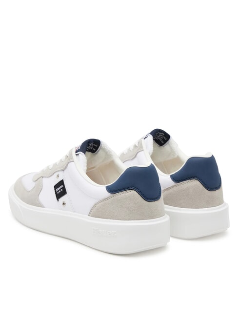 BUCK Baskets blanc/bleu marine - Chaussures Homme