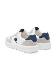 BLAUER BUCK Baskets blanc/bleu marine - Chaussures Homme - 3