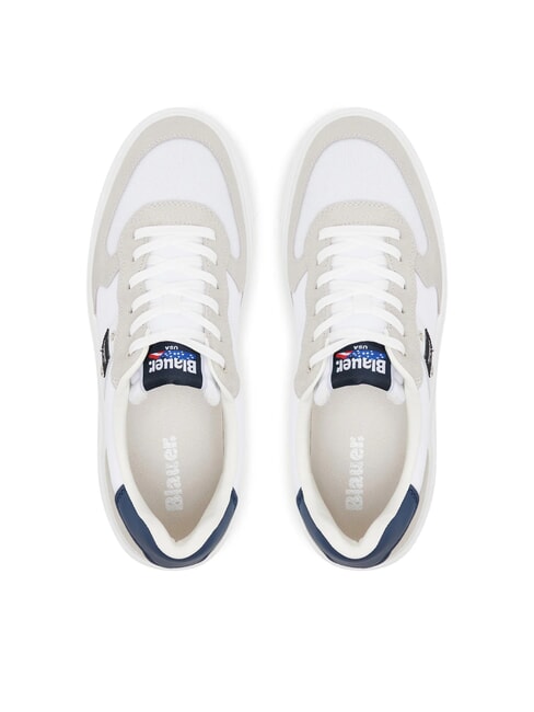 BUCK Baskets blanc/bleu marine - Chaussures Homme