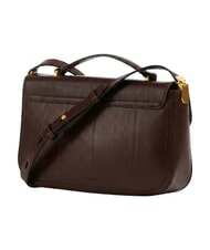 THE BRIDGE MIA Sac bandouli&egrave;re en cuir moka &agrave; l'or - Sacs pour Femme - 3